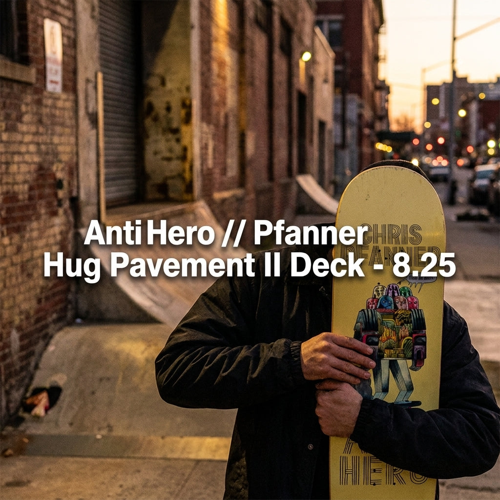 Embrace the Grit: What the Anti Hero // Pfanner Hug Pavement II Deck - 8.25 Means to Us — SPARX Board Co.