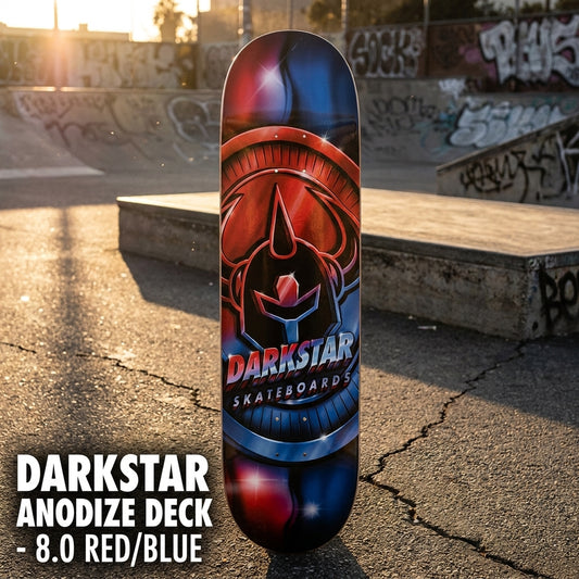 Beyond the Board: The 'Darkstar Anodize Deck - 8.0 Red/Blue' Message — SPARX Board Co.