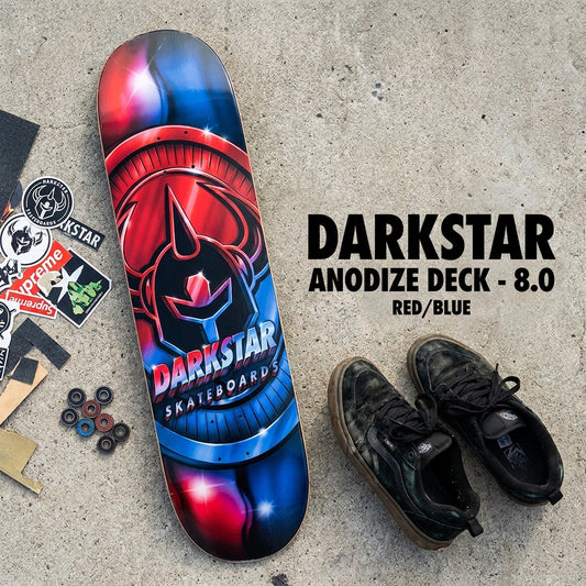 Darkstar Anodize Deck - 8.0 Red/Blue: Ride Your Resilience — SPARX Board Co.