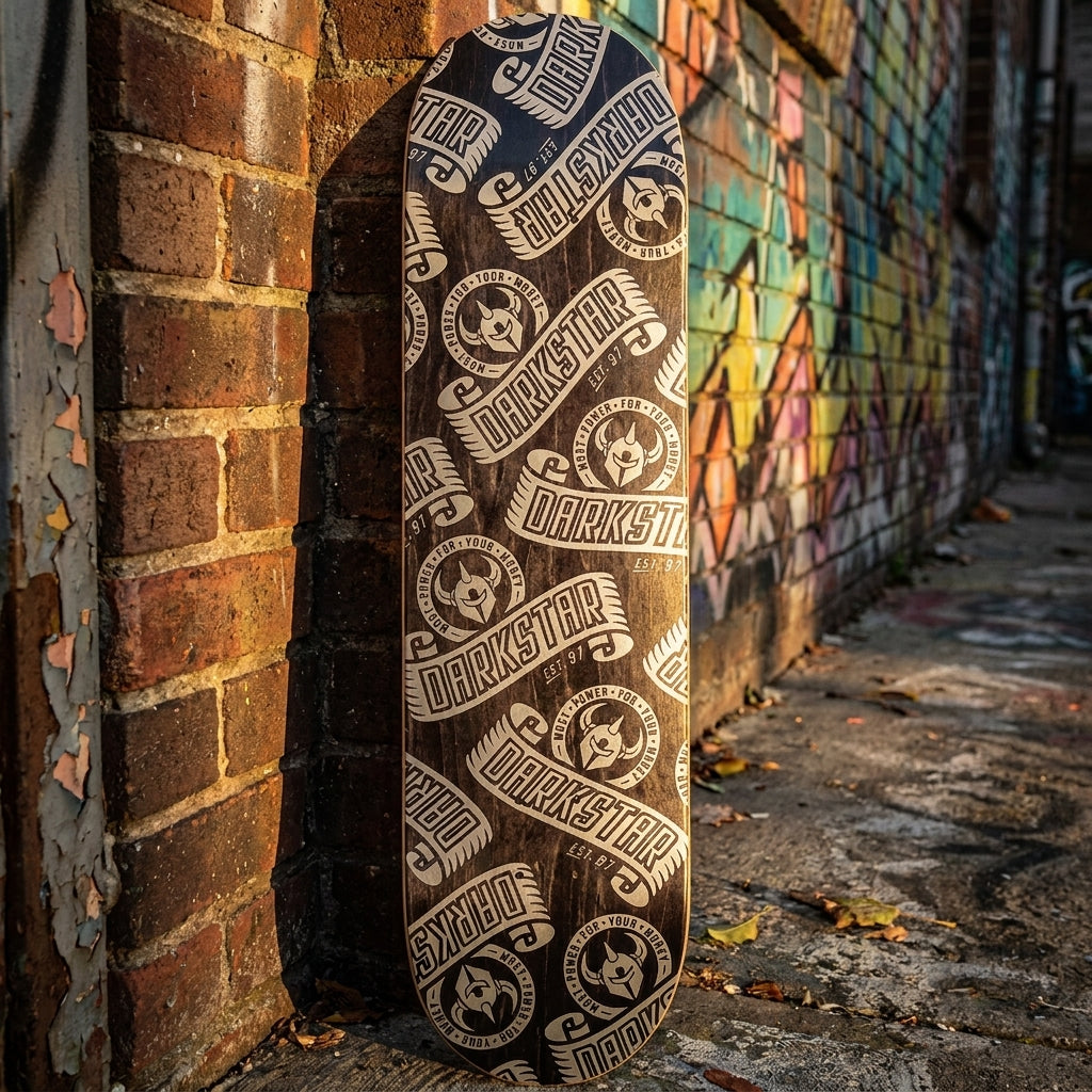 The Darkstar Arc: Riding Life's Curves on the 8.25 Silver Deck — SPARX Board Co.