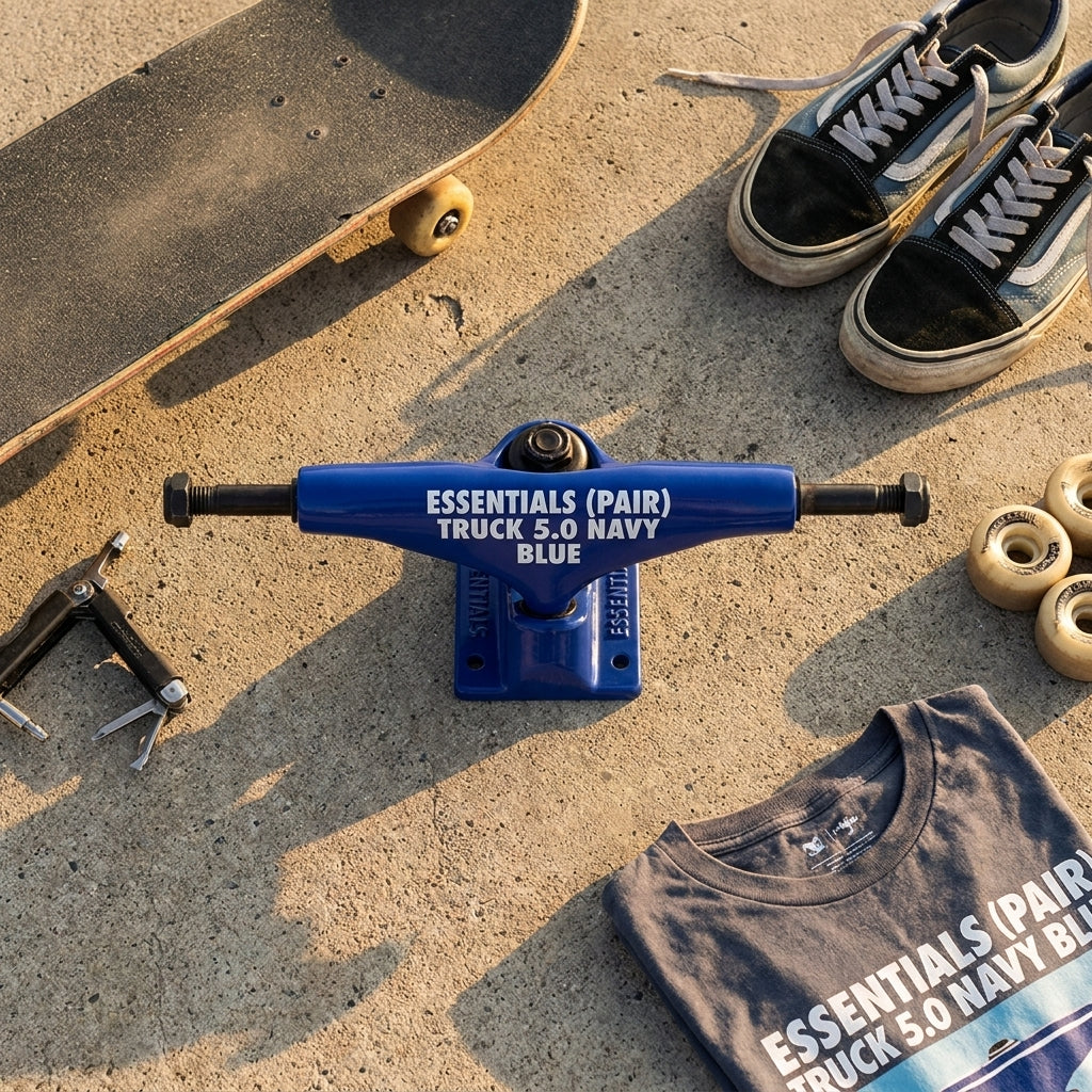Unpacking "ESSENTIALS (PAIR)TRUCK 5.0 NAVY BLUE": Core Strength for Life — SPARX Board Co.