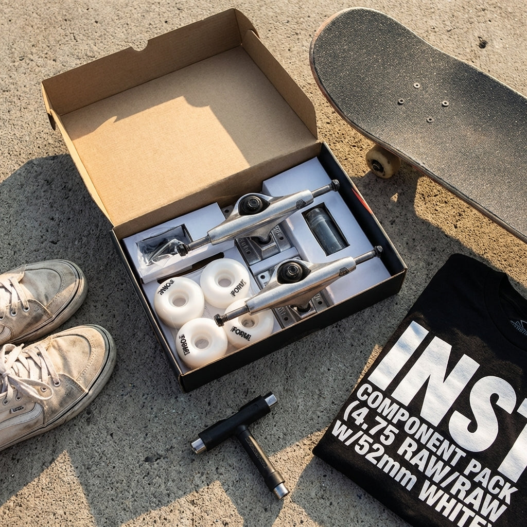 Unpacking the Message: 'INS COMPONENT PACK 4.75 RAW/RAW w/52mm WHITE' — SPARX Board Co.
