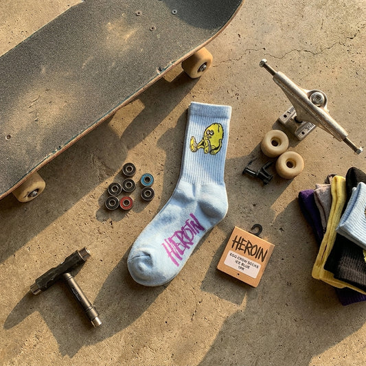 Unpacking “HEROIN EGG CREW SOCKS ICE BLUE 1PR”: A SPARX Story of Raw Authenticity — SPARX Board Co.