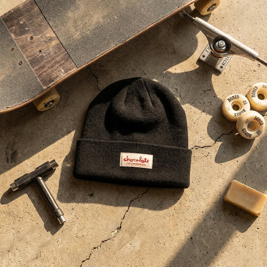 CHOCOLATE // EST CHUNK BEANIE BLACK: Finding Strength in the Everyday — SPARX Board Co.