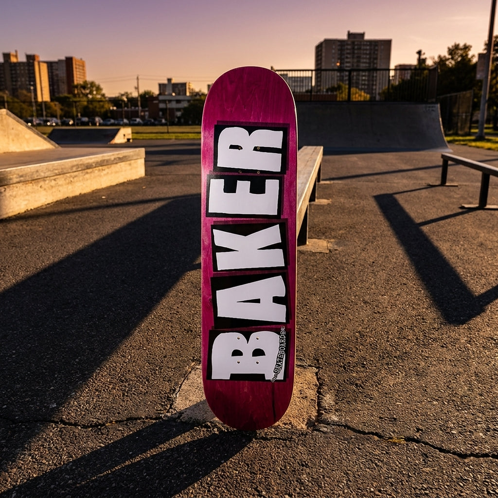 More Than Wood: The Message of 'Baker Brand Logo Deck Assorted Veneers B2 - 8.25''' — SPARX Board Co.