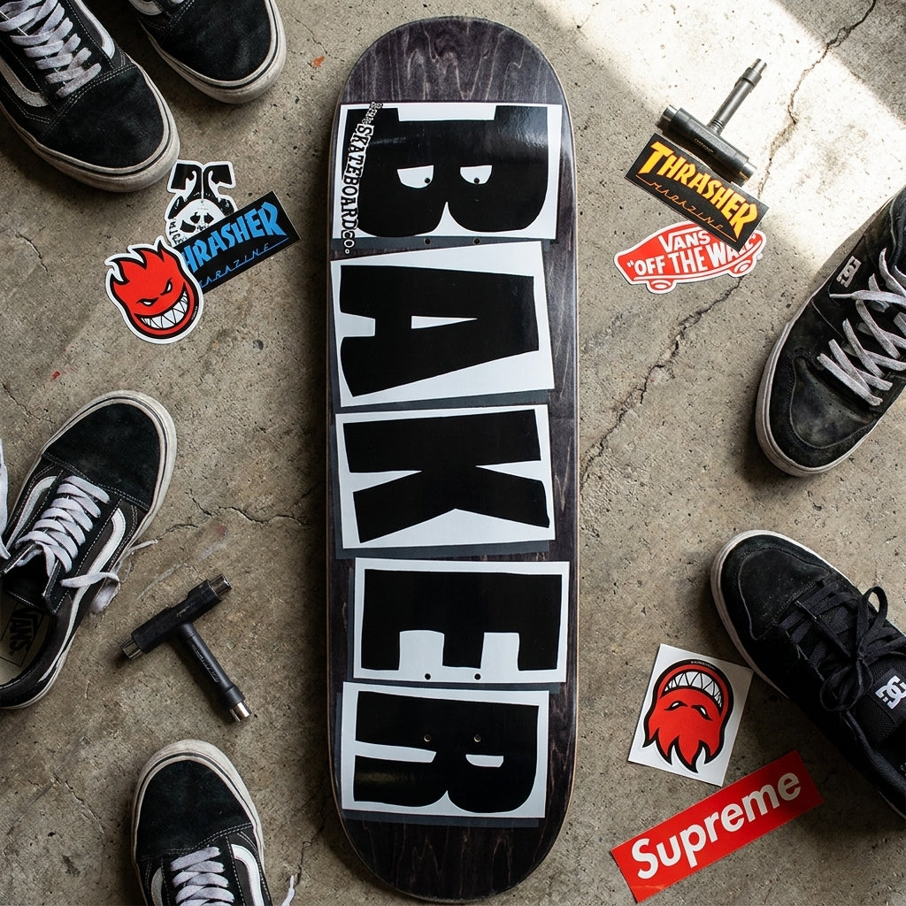 The Message Behind the Board: Authenticity on the 'Baker Brand Logo Deck Black/White - 8.25'' — SPARX Board Co.