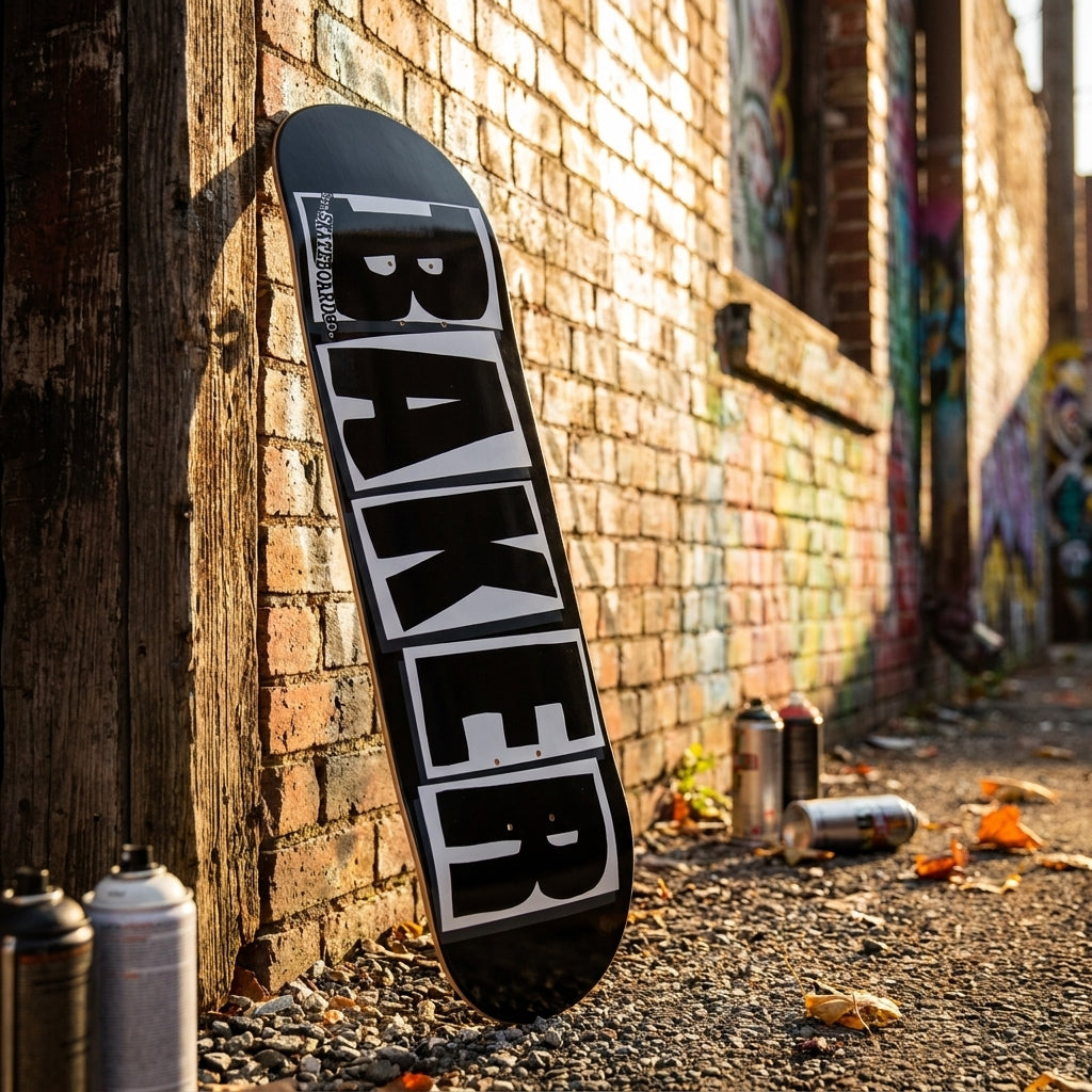 Beyond the Board: What the Baker Brand Logo Deck Black/White - 8.25" Means — SPARX Board Co.