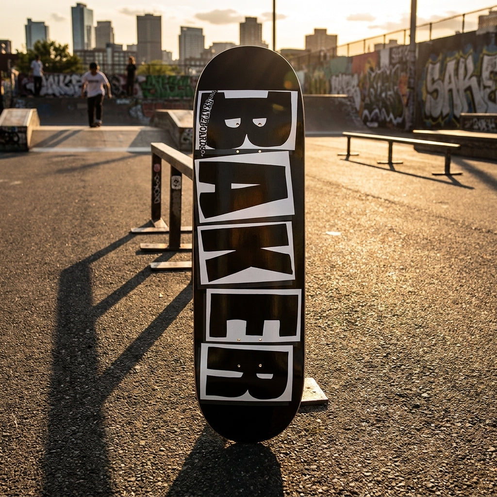 The Baker Brand Logo Deck Black/White - 8.25": A Message of Unyielding Core — SPARX Board Co.