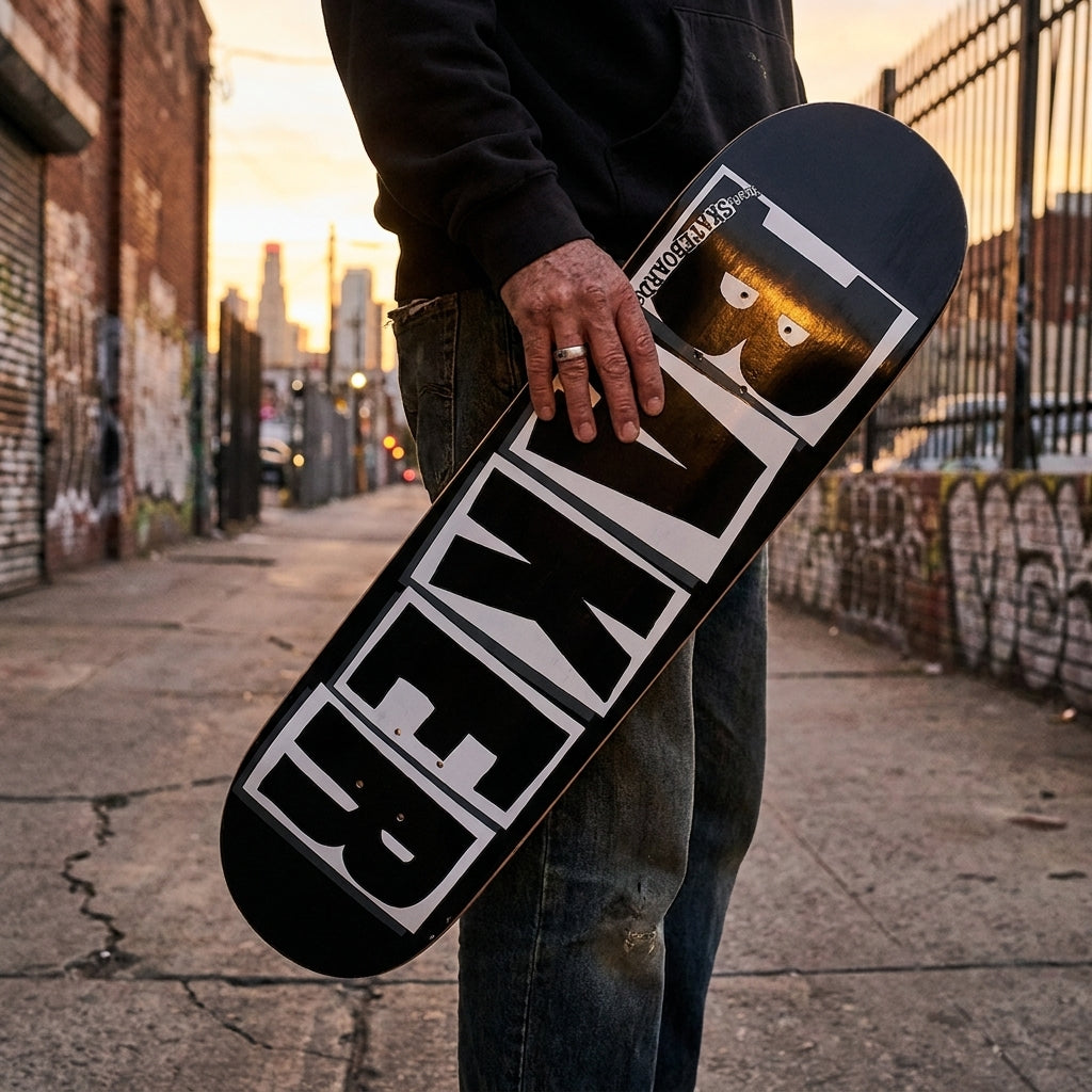 Unpacking the Message: Baker Brand Logo Deck Black/White - 8.25" — SPARX Board Co.