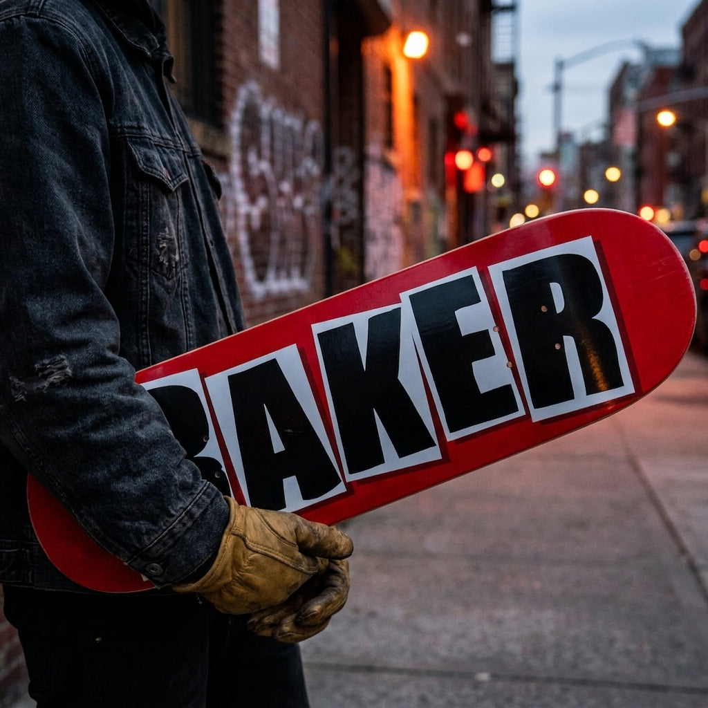 The 'Baker Brand Logo Deck Red/Black - 8.38"' Message: Ride Your Truth — SPARX Board Co.
