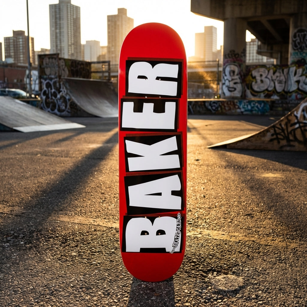 Beyond the Board: What the Baker Brand Logo Deck Red/White - 7.56" Really Means — SPARX Board Co.