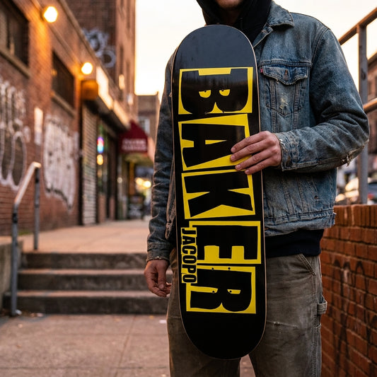 Beyond the Board: Unpacking the 'Baker Carozzi Brand Logo Danger Deck Yellow - 8.0'' Philosophy — SPARX Board Co.