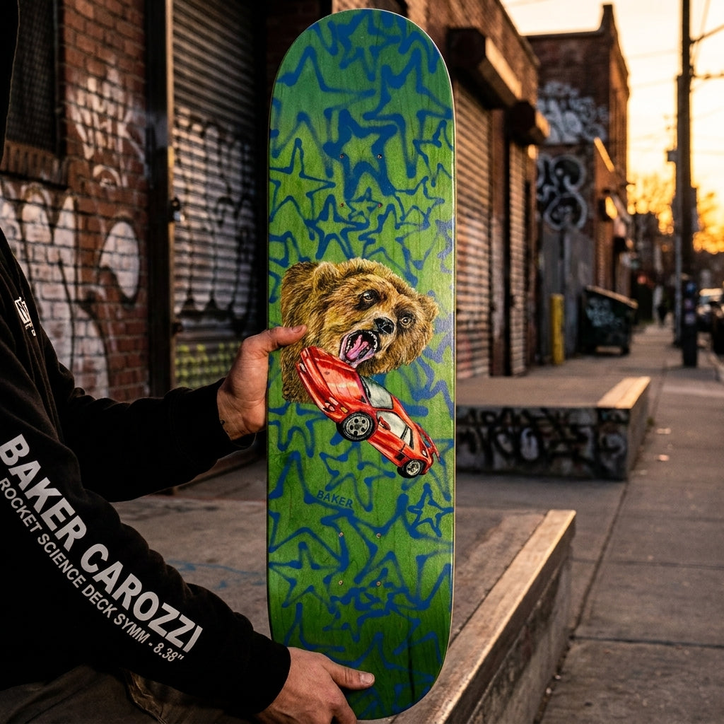Baker Carozzi Rocket Science Deck Symm - 8.38": Decoding Progress & Purpose — SPARX Board Co.