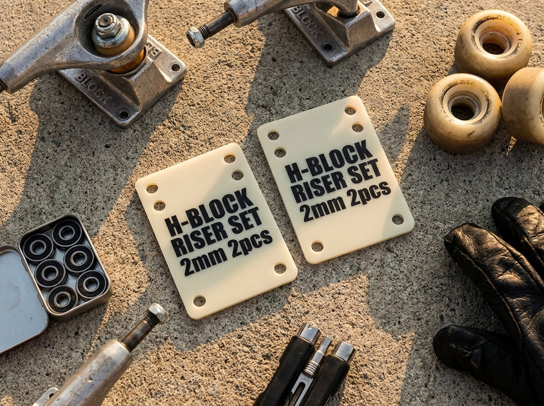 H-BLOCK RISER SET 2mm 2pcs: The Unseen Foundation of Your Ride & Resilience — SPARX Board Co.