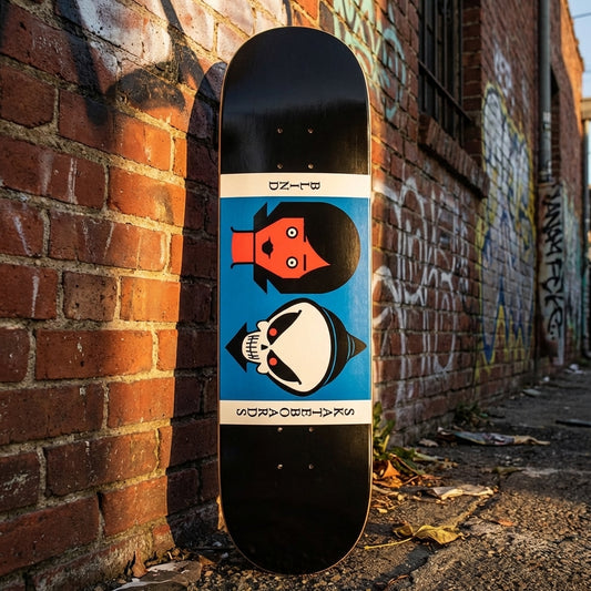 Ride the Message: Blind Reaper Doll Deck - 8.25 Black and Progress Over Perfection — SPARX Board Co.