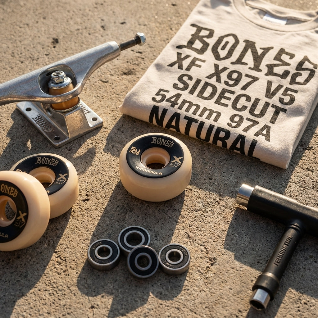 Beyond the Concrete: Decoding 'BONES XF X97 V5 SIDECUT 54mm 97A NATURAL' with SPARX Board Co. — SPARX Board Co.