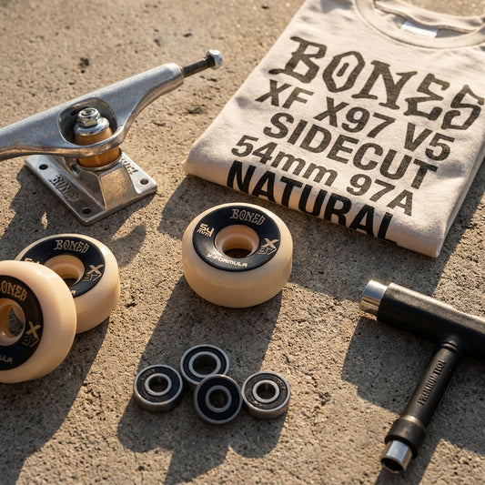Beyond the Concrete: Decoding 'BONES XF X97 V5 SIDECUT 54mm 97A NATURAL' with SPARX Board Co. — SPARX Board Co.