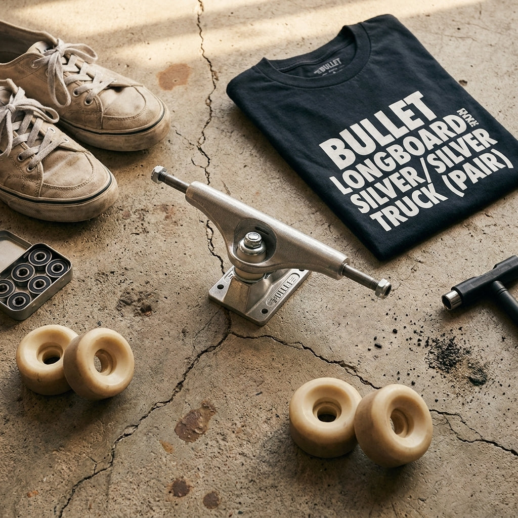More Than Metal: The Enduring Message of the BULLET LONGBOARD RKP 160mm SILVER/SILVER TRUCK (PAIR) — SPARX Board Co.