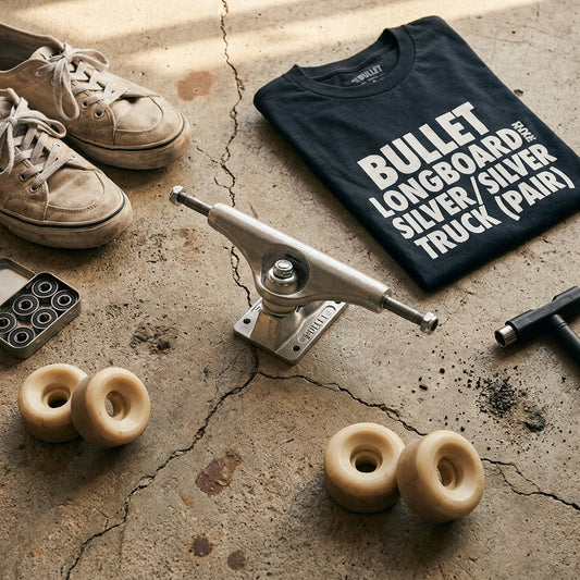 More Than Metal: The Enduring Message of the BULLET LONGBOARD RKP 160mm SILVER/SILVER TRUCK (PAIR) — SPARX Board Co.