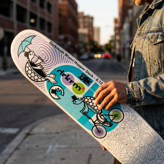 Unpacking 'Darkroom Miami Hopper Deck - 8.12': Skate, Reflect, Progress — SPARX Board Co.