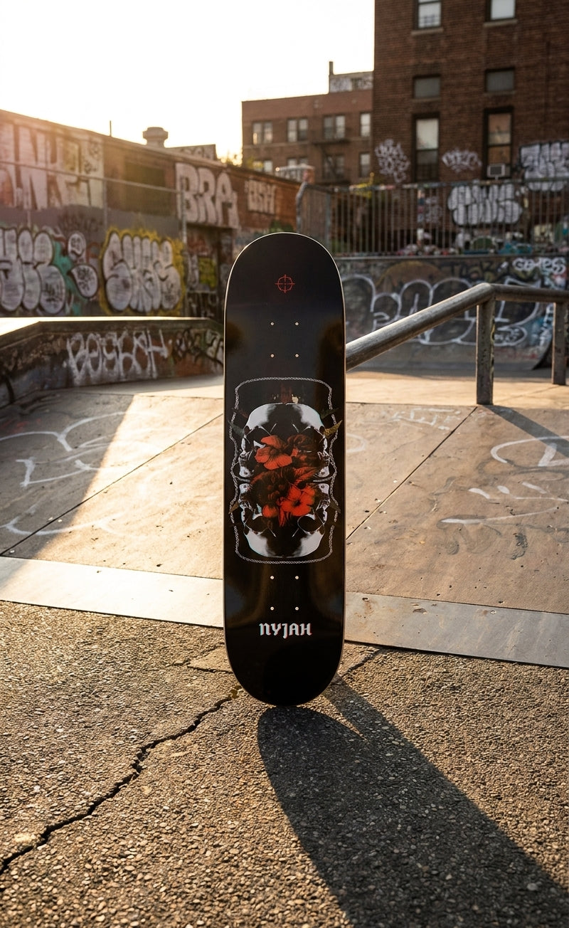 Beyond the Board: Decoding the 'Disorder Nyjah Mirror Deck - 8.25 Black' Message — SPARX Board Co.