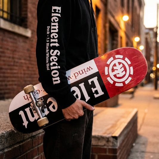 Beyond the Board: Unpacking the 'Element Section Deck - 7.5 Black/White/Red' Message — SPARX Board Co.