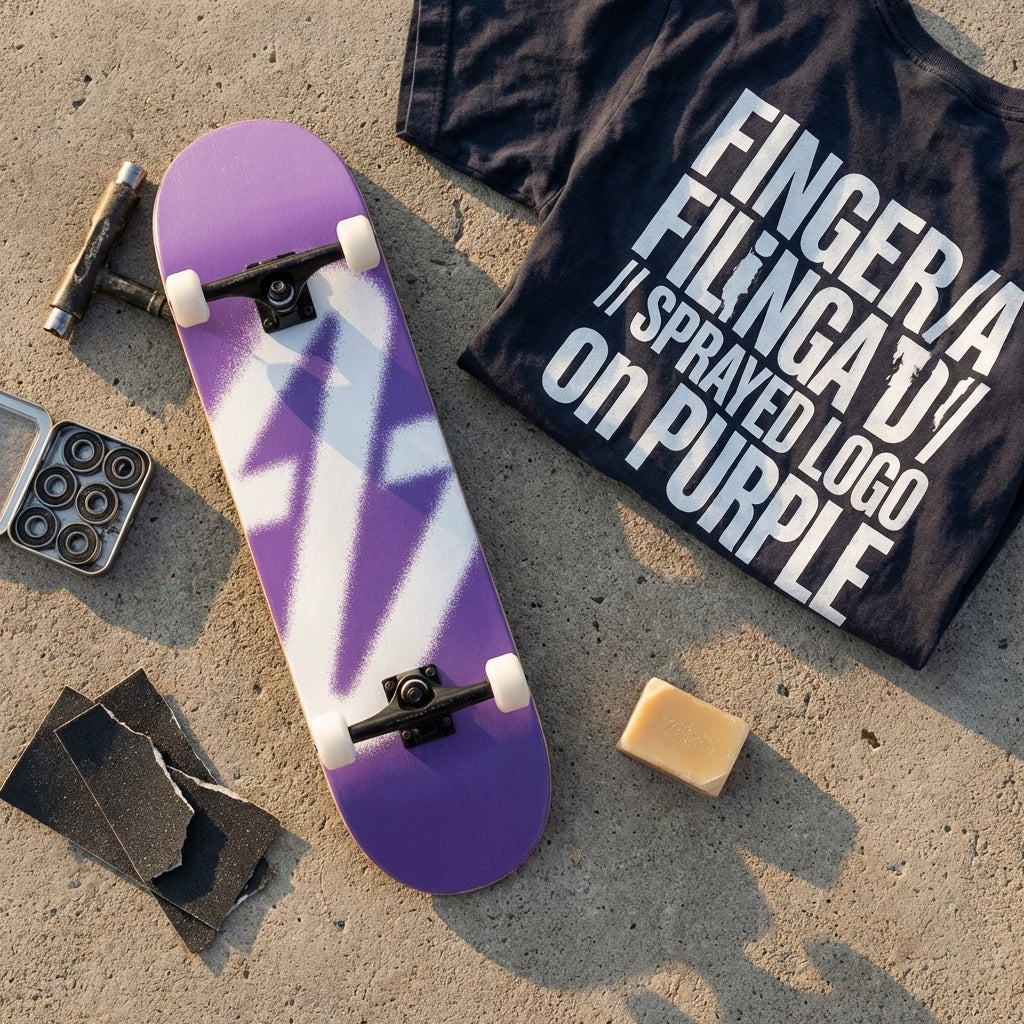 FINGERBOARD // SPRAYED LOGO on PURPLE: The Unfiltered Vibe of SPARX Board Co. — SPARX Board Co.