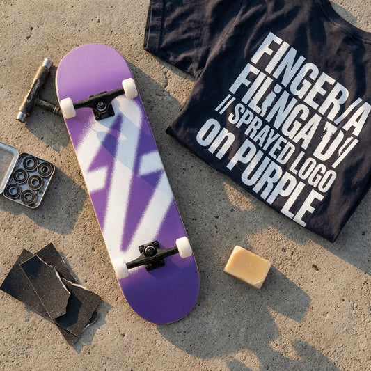 FINGERBOARD // SPRAYED LOGO on PURPLE: The Unfiltered Vibe of SPARX Board Co. — SPARX Board Co.