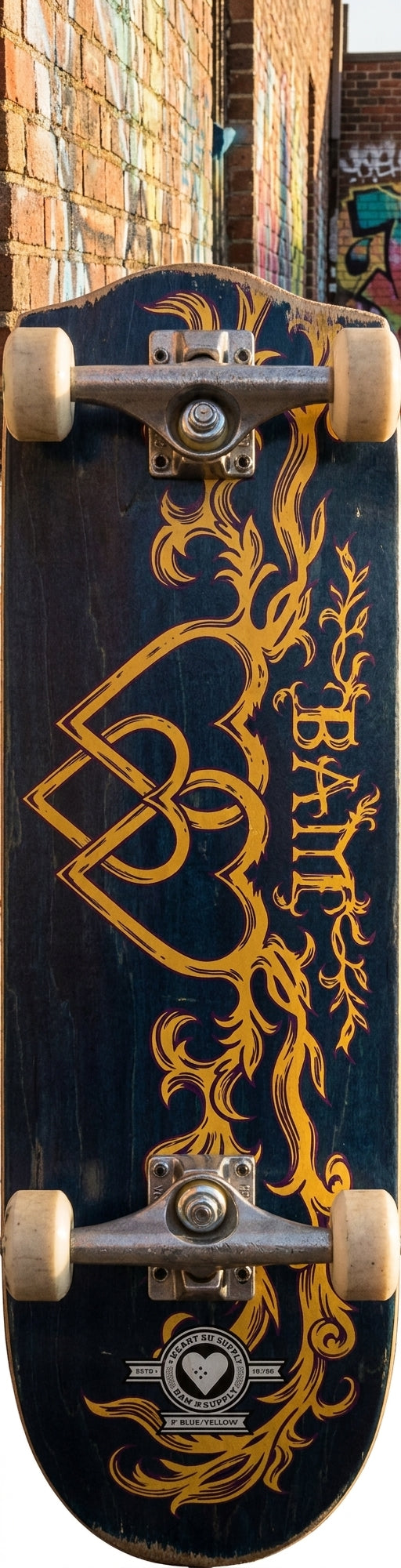 Beyond the Board: The Message of the Heart Supply Bam Bamly Complete - 7.25 Blue/Yellow — SPARX Board Co.