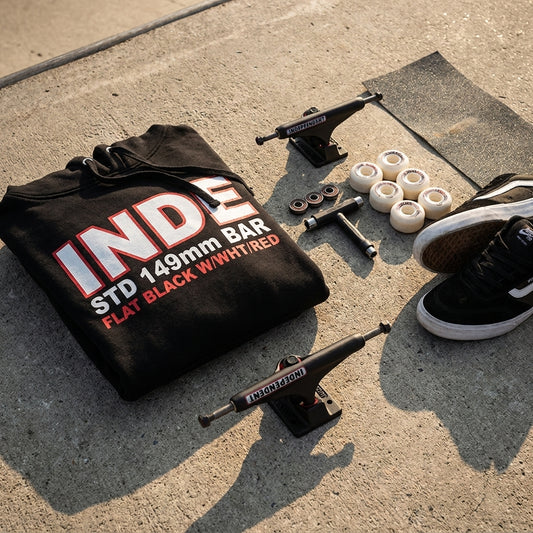 Beyond the Hanger: What 'INDE STD 149mm BAR FLAT BLACK W/WHT/RED' Means to Your Ride & Your Mind — SPARX Board Co.