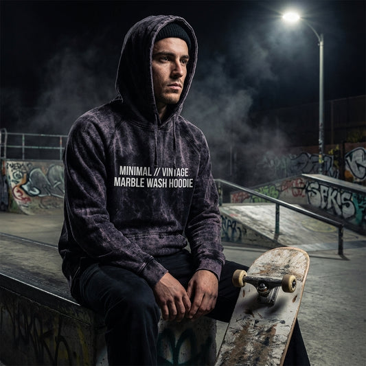 Minimal // Vintage Marble Wash: A Skate Hoodie with Soul — SPARX Board Co.