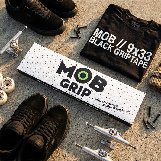 The Unseen Foundation: What 'MOB // 9x33 BLACK GRIPTAPE' Really Means — SPARX Board Co.