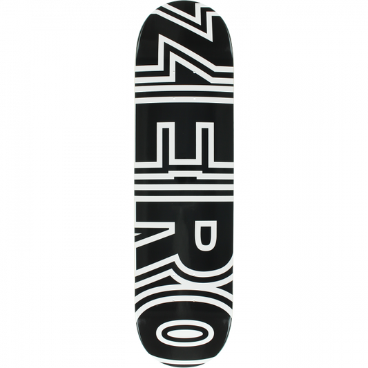 ZERO BOLD DECK-8.25 BLACK/WHT — Zero Skateboard Deck
