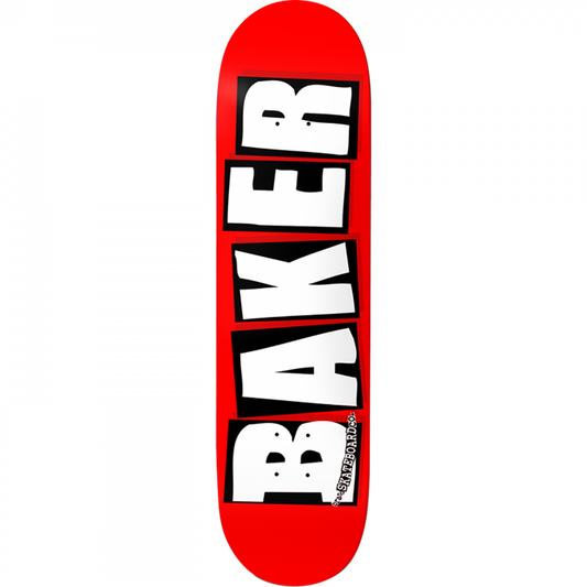 Baker Brand Logo Deck Red/White - 8.6" — Baker Skateboard Deck