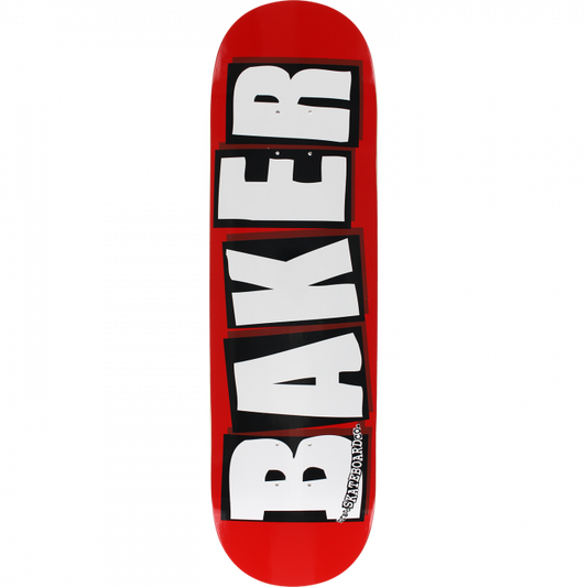Baker Brand Logo Deck Red/White - 8.5" — Baker Skateboard Deck