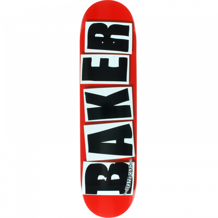 Baker Brand Logo Deck Red/Black - 8.75" — Baker Skateboard Deck