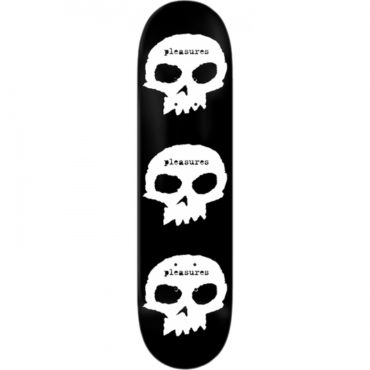 ZERO PLEASURES SKULLS DECK-8.25 — Zero Skateboard Deck