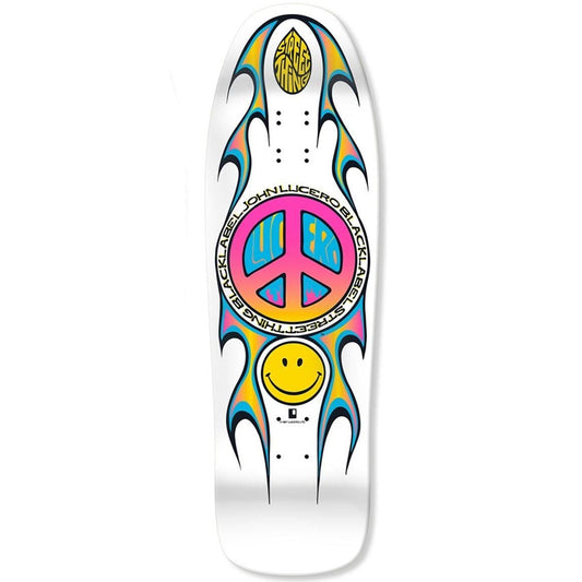 Black Label Lucero Street Thing Deck - 9.88x32.25 White Dip