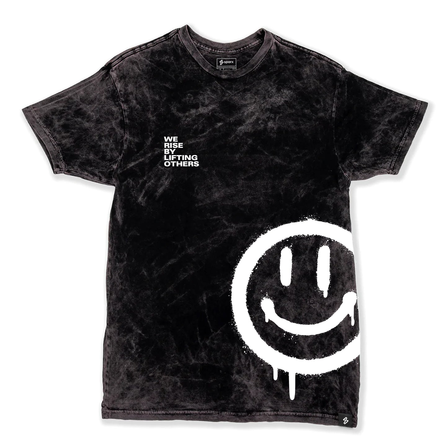 WE RISE BY LIFTING OTHERS // VINTAGE MARBLE WASH TEE