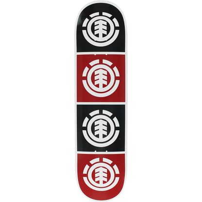 Element // Quadrant Deck - 8.0 White W/Black/Red