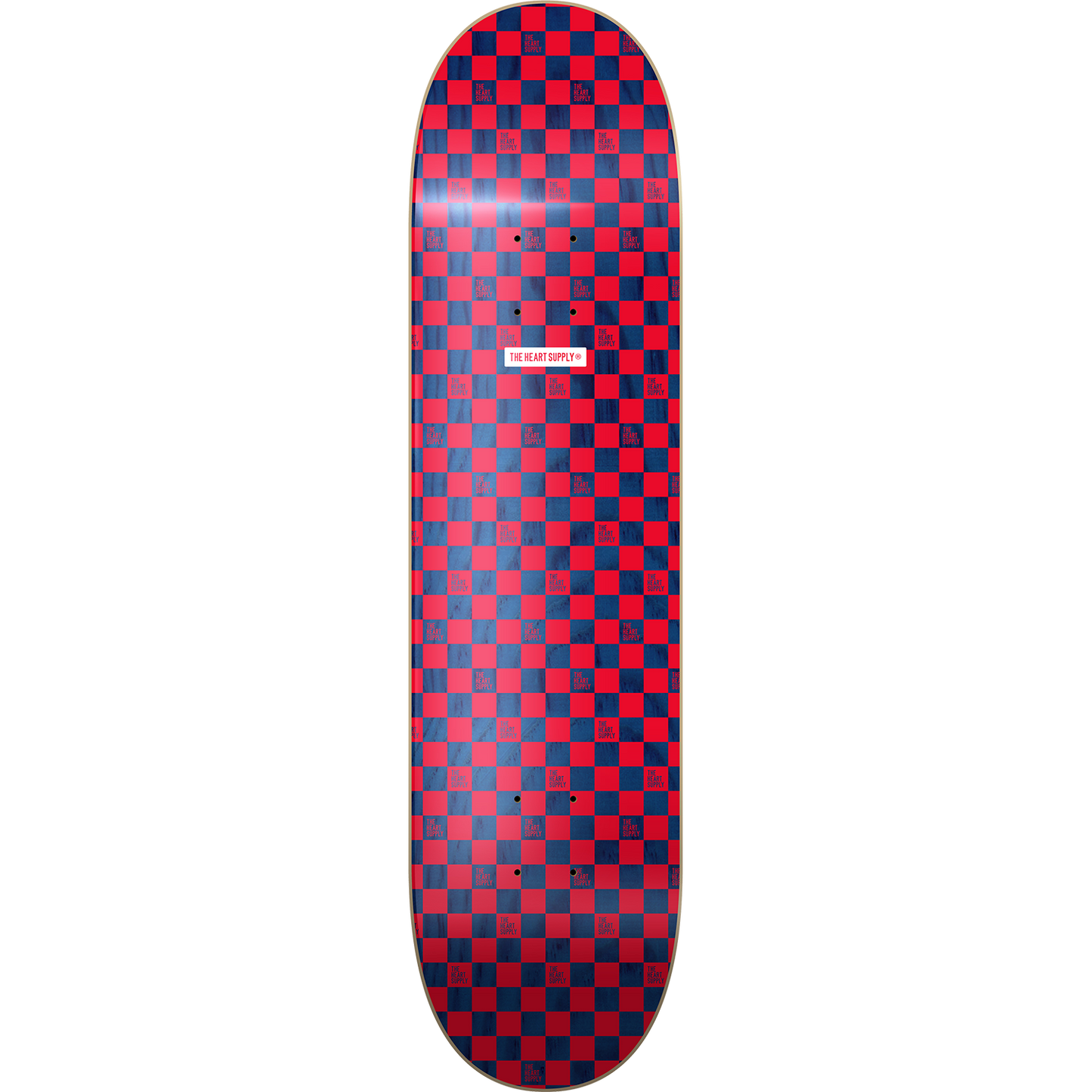 The Heart Supply // Checkers Deck - 8.0 Red/Navy