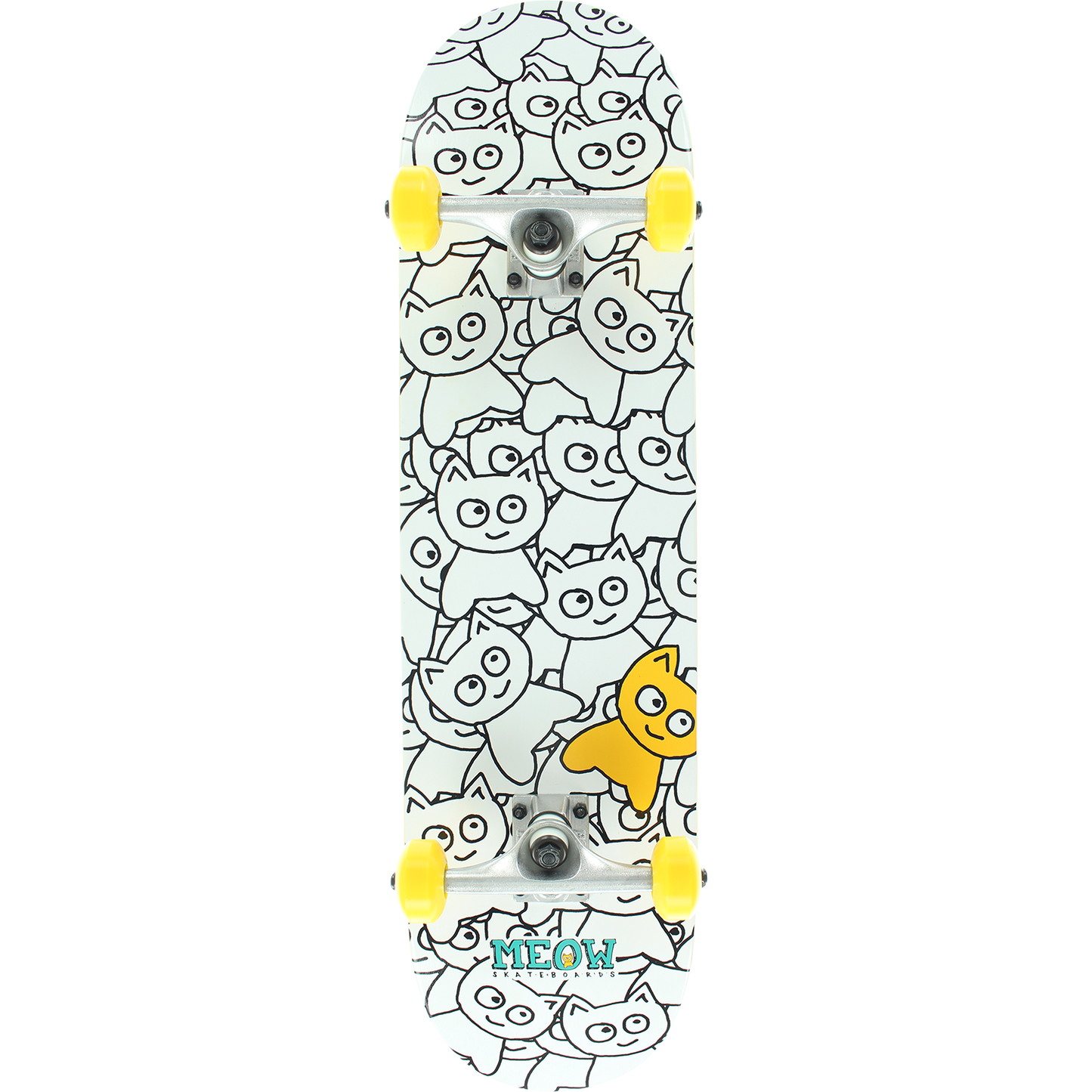 MEOW STICKER PILE COMPLETE-8.0 WHITE