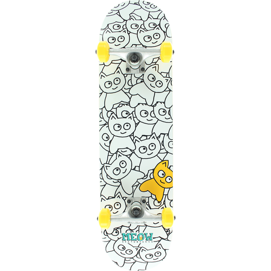 MEOW STICKER PILE COMPLETE-8.0 WHITE