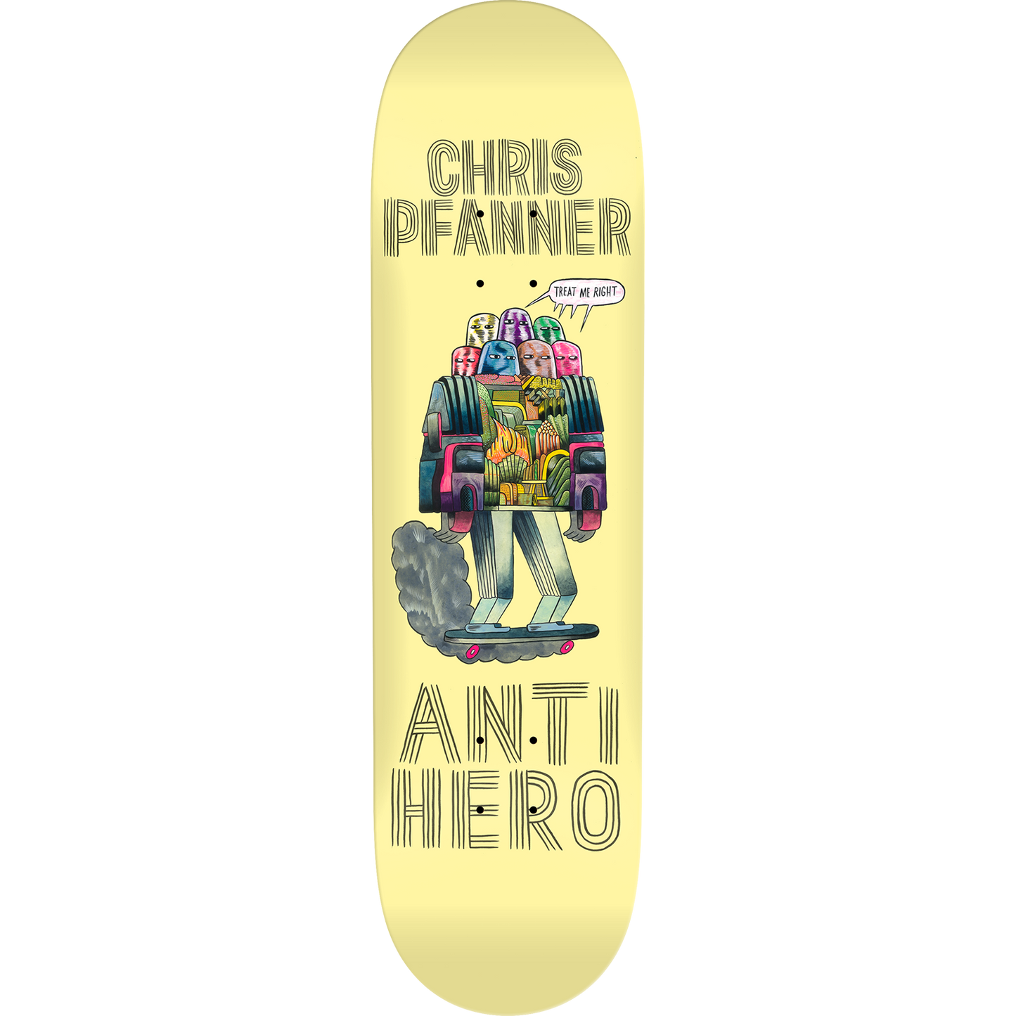 Anti Hero // Pfanner Hug Pavement Deck - 8.06