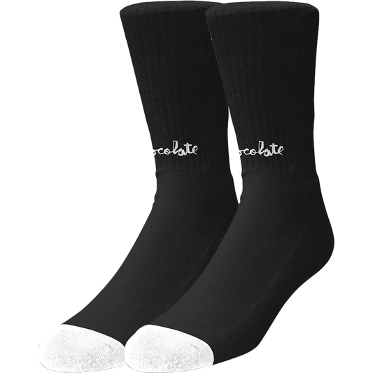 CHOCOLATE // LOST CHUNK SOCKS BLACK/WHT 1pr