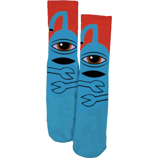 TOY MACHINE // SECT HUG CREW SOCKS BLUE 1pr