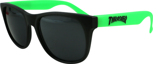 THRASHER LOGO SUNGLASSES BLK/GRN
