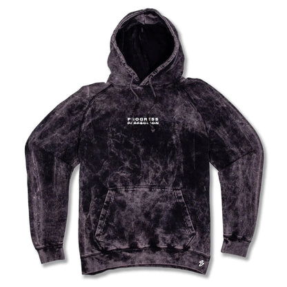 PROGRESS OVER PERFECTION // VINTAGE MARBLE WASH HOODIE